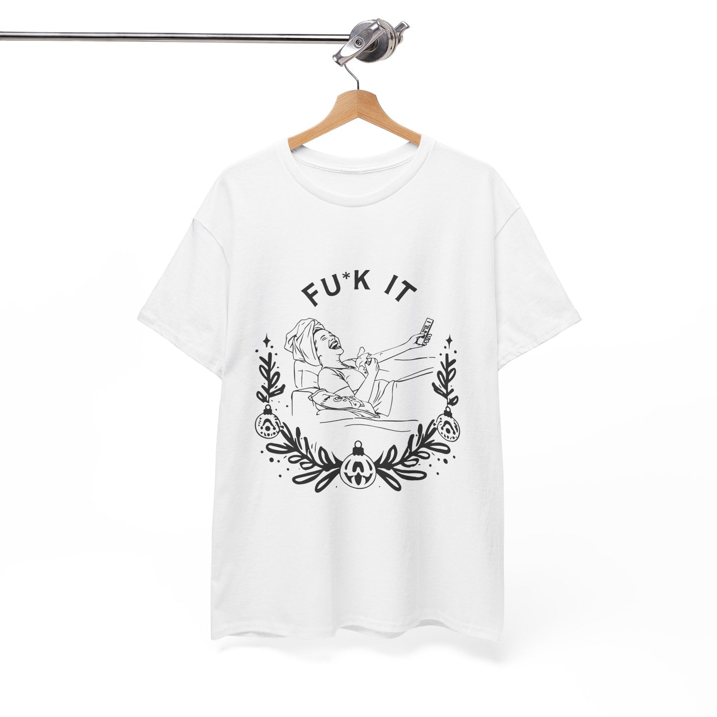 Fu*k It Christmas T-Shirt | Funny Holiday Humor | Perfect Gift for Moms Surviving Holiday Chaos