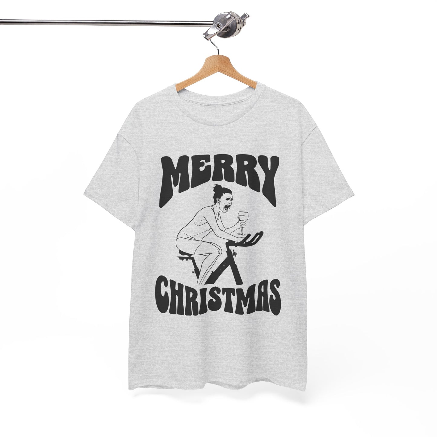 Merry Christmas Chaotic Christmas Graphic T-Shirt | Funny Holiday Shirt | Cozy Comfort Colors | Unisex Christmas Gift for Men & Women Holiday Humor